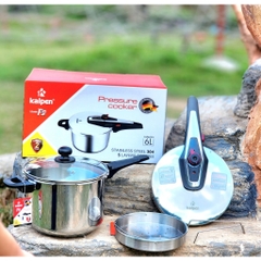 Nồi Áp Suất Inox 304 Đa Năng Dùng Cho Bếp Từ Kalpen P2 Thể Tích 6L