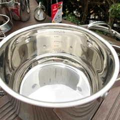 Nồi Lẻ Inox 5 đáy Đủ Kích Cỡ Kalpen Lermat L16S-L18-L20-L24-16/18/20/24Cm
