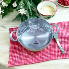 Chảo inox 304 liền khối- Xào,chiên rán, Lẩu - Kalpen KP-8528 size 28cm