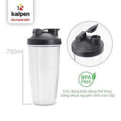 Máy Xay Sinh Tố Đa Năng KALPEN B10, kèm 2 bình thể thao, Công Suất 500W