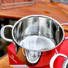 Nồi Lẻ Inox 304 Liền Khối Size 18-20-24-30Cm KALPEN Kazler KZ18/20/24/30