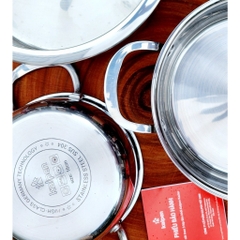 Nồi Lẻ Inox 304 Liền Khối Size 18-20-24-30Cm KALPEN Kazler KZ18/20/24/30