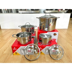 Nồi Lẻ Inox 304 Liền Khối Size 18-20-24-30Cm KALPEN Kazler KZ18/20/24/30