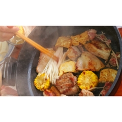 Nồi Lẩu Điện Đa Năng Nhôm Đúc Chống Dính, dung tích 5L Bennix BN-05EGP