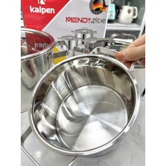 Bộ nồi inox 304 cao cấp 5 đáy Kalpen Mendy - MD1, Size 16-20-24Cm