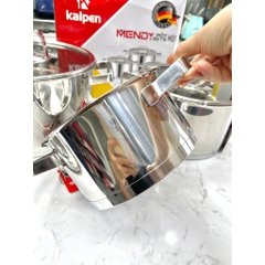 Bộ nồi inox 304 cao cấp 5 đáy Kalpen Mendy - MD1, Size 16-20-24Cm