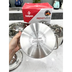 Bộ nồi inox 304 cao cấp 5 đáy Kalpen Mendy - MD1, Size 16-20-24Cm
