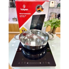 Bếp Từ Đơn Kalpen ICK-1613 Cảm Ứng trượt, 2200W Tặng Kèm Nồi Inox 28cm