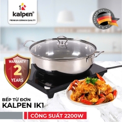Bếp từ đơn Kalpen IK1, 2200W, Tặng kèm nồi lẩu 30cm, Bảo hành 2 năm