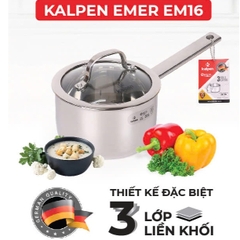 Quánh Inox 304 Đúc Liền Khối Kalpen Emer EM16 - 16Cm