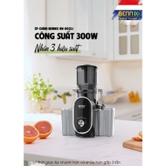 Máy ép chậm, ép trái cây nguyên quả Bennix BN-802SJ, 300W, Bảo hành 12 tháng