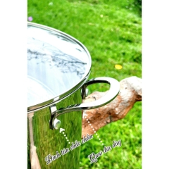 Nồi luộc gà inox 5 đáy cao thành size 32cm Kingcook KPO1750-32, Thể tích 19 lít