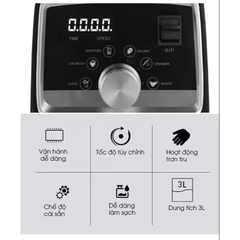 Máy Xay Sinh Tố Công Nghiệp, 2800W, 3 Lít Bennix BN-228BL, Bảo hành 24 tháng