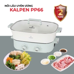 Bếp nướng lẩu 2 ngăn đa năng Kalpen PP66 2200w - 6,5 lít