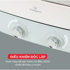 Bếp nướng lẩu 2 ngăn đa năng Kalpen PP66 2200w - 6,5 lít