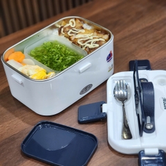 Hộp cơm giữ nhiệt, hâm nóng, Thìa rĩa inox Bennix Thailand  BN-88i