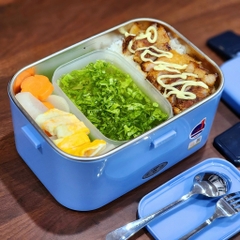 Hộp cơm giữ nhiệt, hâm nóng, Thìa rĩa inox Bennix Thailand  BN-88i