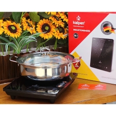 Bếp từ đơn Kalpen IK1, 2200W, Tặng kèm nồi lẩu 30cm, Bảo hành 2 năm