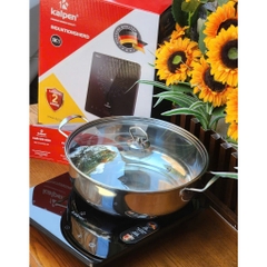 Bếp từ đơn Kalpen IK1, 2200W, Tặng kèm nồi lẩu 30cm, Bảo hành 2 năm
