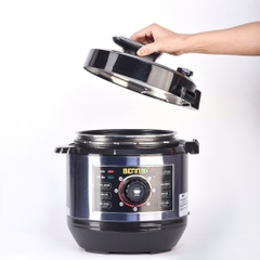 Nồi Áp Suất Điện Dạng Cơ, Lòng Niêu 6L Bennix BN-60P, Bảo Hành 1 Năm