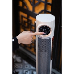 Quạt sưởi gốm điện tử, Công nghệ AI, ion diệt khuẩn chống khô da KALPEN E10