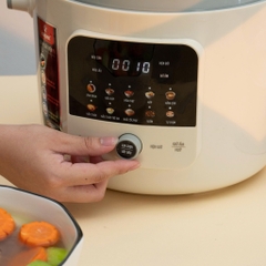 Nồi áp suất điện tử lòng nồi inox dung tích 6L Kalpen P5, Bảo hành 2 năm