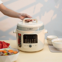 Nồi áp suất điện tử lòng nồi inox dung tích 6L Kalpen P5, Bảo hành 2 năm