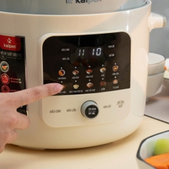 Nồi áp suất điện tử lòng nồi inox dung tích 6L Kalpen P5, Bảo hành 2 năm