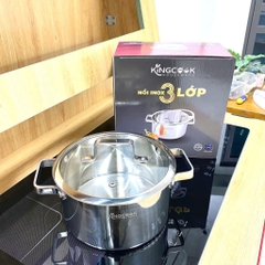 Nồi lẻ inox 304 Liền Khối bảo hành 20 năm KINGCOOK KPS1780-16/ 18/ 20/ 24