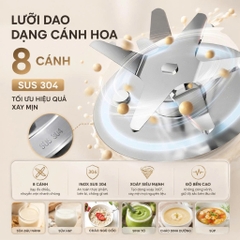 Máy làm sữa hạt xay nấu đa năng BENNIX BN-826K, Dung tích 1,5L, Bảo hành 24 tháng