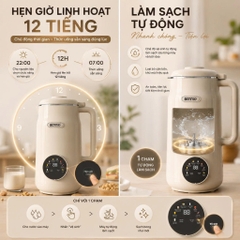 Máy làm sữa hạt xay nấu đa năng BENNIX BN-826K, Dung tích 1,5L, Bảo hành 24 tháng