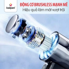 Quạt sạc cầm tay mini tạo lạnh bề mặt, 100 cấp độ gió KALPEN F15.