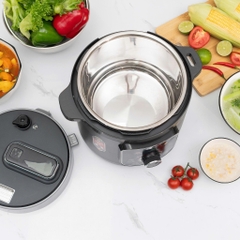 Nồi áp suất điện lòng nồi inox 304- 6L, Núm điều khiển cơ dễ sử dụng KALPEN P8