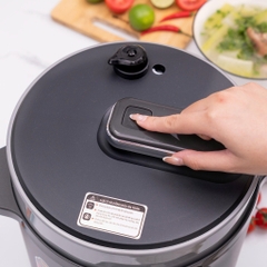 Nồi áp suất điện lòng nồi inox 304- 6L, Núm điều khiển cơ dễ sử dụng KALPEN P8
