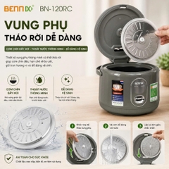 Nồi cơm điện lòng niêu, Quai xách 1,2L BENNIX BN-120RC, Bảo hành 1 năm