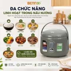 Nồi cơm điện lòng niêu, Quai xách 1,2L BENNIX BN-120RC, Bảo hành 1 năm