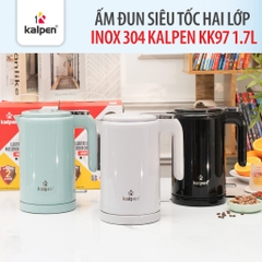 Ấm Đun Nước Siêu Tốc 2 Lớp Kalpen KK97 (1.7L) – An Toàn, Đun Nhanh, Tiết Kiệm Điện