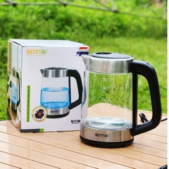 Ấm Siêu Tốc Thủy Tinh Công suất 2200W Sôi Nhanh, 1,8L Kalpen KK66