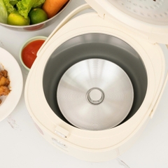 Nồi cơm điện lòng inox 304 liền khối 3 lớp Kalpen R16 1.2L cao cấp - 5 chế độ nấu cảm ứng, chống dính CNC, bảo hành 24T