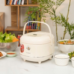 Nồi cơm điện lòng inox 304 liền khối 3 lớp Kalpen R16 1.2L cao cấp - 5 chế độ nấu cảm ứng, chống dính CNC, bảo hành 24T