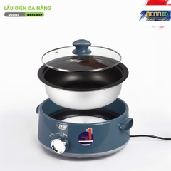 Nồi lẩu điện đa năng dung tích 5L Bennix BN-538EGP, Bảo hành 12 tháng