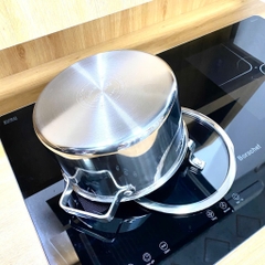 Bộ nồi inox 304 liền khối, 3 nồi size 16-20-24cm KINGCOOK KPS1780, Bảo hành 20 năm