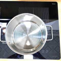 Bộ nồi inox 304 liền khối, 3 nồi size 16-20-24cm KINGCOOK KPS1780, Bảo hành 20 năm