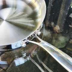 Chảo Inox 3 Lớp Đúc Liền Khối chống dính tự thân, kèm nắp vung kính AULUX TTB-26/28/30.