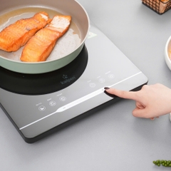 Bếp từ đơn cảm ứng tặng kèm nồi lẩu inox 30cm KALPEN IK7/ IK9- 2000W, Bảo hành 2 năm