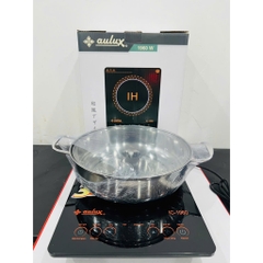 Bếp từ cảm ứng công suất lớn 2600W, tặng kèm nồi inox 30cm AULUX IC-2600, Bảo hành 3 năm