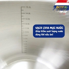 Nồi luộc gà inox 5 đáy cao thành size 26-30cm BENNIX BN-26SS/ 30SS