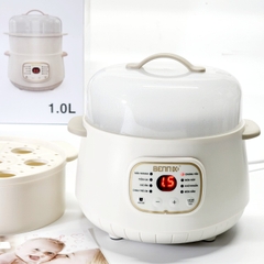 Nồi nấu chậm và hấp cách thủy Bennix BN-10SLC, dung tích 1L