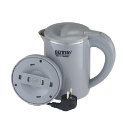 Ấm Siêu Tốc Mini 2 lớp giữ nhiệt Bennix BN-006EK, 0,6L- 650W-  Bảo hành 12 tháng