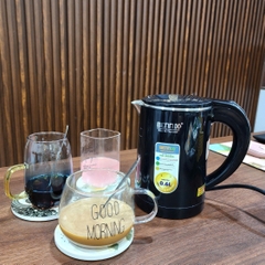 Ấm Siêu Tốc Mini 2 lớp giữ nhiệt Bennix BN-006EK, 0,6L- 650W-  Bảo hành 12 tháng